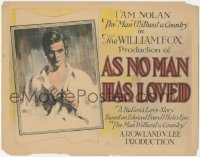 1f0464 AS NO MAN HAS LOVED TC 1925 Edward Hearn is The Man Without a Country, ultra rare!