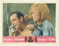 1f0619 GOLDFINGER/DR. NO LC #7 1966 Sean Connery as James Bond with Shirley Eaton in Goldfinger!