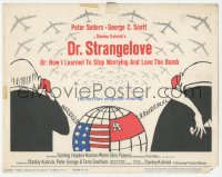 1f0484 DR. STRANGELOVE TC 1964 Stanley Kubrick classic, Peter Sellers, great Tomi Ungerer art!