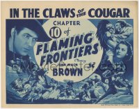 1f0488 FLAMING FRONTIERS chapter 10 TC 1938 Johnny Mack Brown serial, In the Claws of the Cougar!