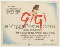 1f0489 GIGI TC 1958 art of winking Leslie Caron, Best Director & Best Picture winner!