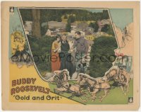 1f0609 GOLD & GRIT LC 1925 Buddy Roosevelt in a rough riding romance throbbing with thrills, rare!