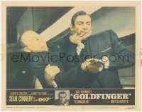 1f0616 GOLDFINGER LC #5 1964 c/u of Sean Connery as James Bond wrestling gun from Gert Frobe!