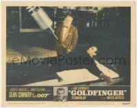 1f0613 GOLDFINGER LC #8 1964 James Bond & Gert Frobe in 'No Mr. Bond, I expect you to die' scene!