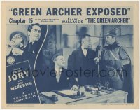 1f0621 GREEN ARCHER chapter 15 LC 1940 from Edgar Wallace story, Green Archer Exposed!