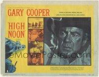 1f0494 HIGH NOON TC 1952 c/u of Gary Cooper + key scenes from film's climax, Fred Zinnemann classic!