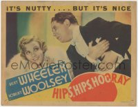 1f0626 HIPS HIPS HOORAY LC 1934 great c/u of Bert Wheeler flirting with sexy Dorothy Lee, rare!