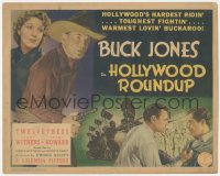 1f0495 HOLLYWOOD ROUND-UP TC 1937 Buck Jones is a real life cowboy cast in a cowboy movie, very rare!