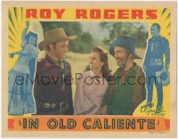 1f0631 IN OLD CALIENTE LC 1939 c/u of pretty Lynne Roberts between Roy Rogers & Gabby Hayes!