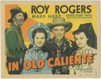 1f0497 IN OLD CALIENTE TC 1939 Roy Rogers, Gabby Hayes, Lynne Roberts, Katherine DeMille, ultra rare!