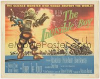 1f0499 INVISIBLE BOY TC 1957 Robby the Robot as the science-monster who'd destroy the world!