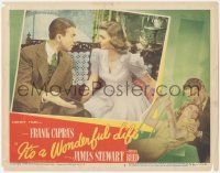 1f0638 IT'S A WONDERFUL LIFE LC #2 1946 best c/u of James Stewart & Donna Reed, Frank Capra classic!