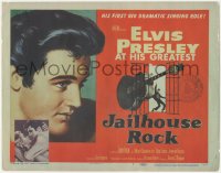 1f0502 JAILHOUSE ROCK TC 1957 classic art of Elvis Presley by Bradshaw Crandell, rock 'n' roll!