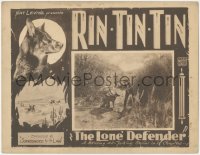 1f0649 LONE DEFENDER chapter 6 LC 1930 Rin Tin Tin about to be muzzled, Surrounded by the Law!