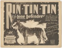 1f0505 LONE DEFENDER chapter 6 TC 1930 German Shepherd star Rin Tin Tin, Surrounded by the Law, rare!