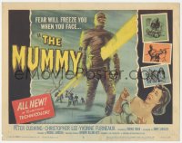 1f0509 MUMMY TC 1959 Terence Fisher Hammer horror, Christopher Lee as the monster, cool Wiggins art!