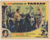 1f0662 NEW ADVENTURES OF TARZAN LC 1935 Bruce Bennett with Jackie Gentry as Queen Maya, feature!