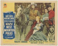 1f0666 NORTH WEST MOUNTED POLICE LC R1945 Gary Cooper, Madeleine Carrol w/baby, Goddard, Preston