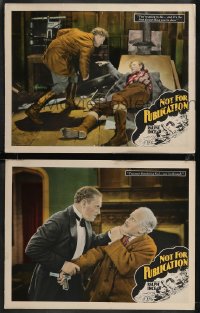 1f0853 NOT FOR PUBLICATION 2 LCs 1927Ralph Ince as 'Big Dick' Wellman, ultra rare!