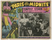 1f0676 PARIS AFTER MIDNIGHT LC 1951 sexy stripper Tempest Storm & Flo Ash, The Cutest Little Nudist!