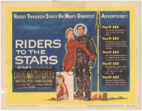 1f0517 RIDERS TO THE STARS TC 1954 great artwork of astronaut William Lundigan & sexy Dawn Addams!