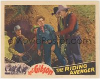 1f0688 RIDING AVENGER LC 1936 close up of cowboy Hoot Gibson surrounded by bad guys!