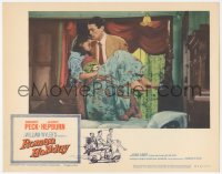 1f0691 ROMAN HOLIDAY LC #7 R1960 Gregory Peck carrying Audrey Hepburn, not in the original set!