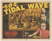 1f0520 S.O.S. TIDAL WAVE TC 1939 natural disaster artwork of New York City being destroyed!