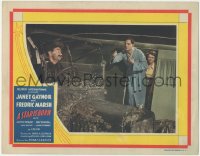 1f0705 STAR IS BORN LC R1945 William Wellman, Janet Gaynor & Fredric March by guy in dirty car!