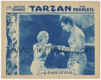 1f0710 TARZAN THE FEARLESS chapter 9 LC 1933 Buster Crabbe & Julie Bishop feed chimp, Eyes of Evil!