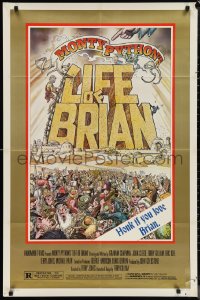 1f1082 LIFE OF BRIAN style B 1sh 1979 Monty Python, Stout art, Graham Chapman, honk if you love him!