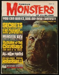 1f2022 FAMOUS MONSTERS OF FILMLAND #31 magazine December 1964 Whitman art of Mummy Boris Karloff!