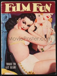 1f2010 FILM FUN magazine December 1941 great cover art of half-naked showgirls by Enoch Bolles!