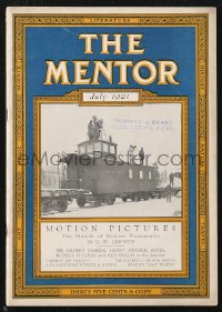 1f2196 MENTOR magazine July 1921 Motion Pictures, Miracle of Modern Photography by D.W. Griffith, rare!