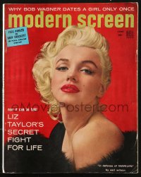 1f1987 MODERN SCREEN magazine June 1955 sexy Marilyn Monroe by Berg-Topix, in her defense!