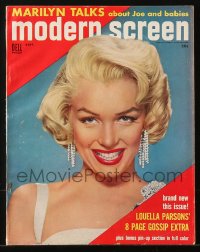 1f1986 MODERN SCREEN magazine September 1954 Marilyn Monroe Talks About Joe DiMaggio and Babies!