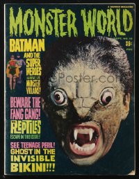 1f2019 MONSTER WORLD magazine September 1966 one of horrordom's newest filmonsters, The Reptiles!