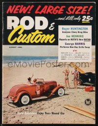 1f1991 ROD & CUSTOM magazine August 1961 show roadsters enjoy year-'round use on the beach!