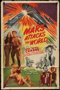 1f1099 MARS ATTACKS THE WORLD 1sh R1950 feature version of Flash Gordon Conquers the Universe!