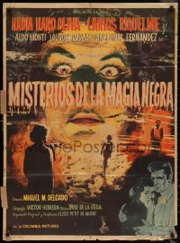 1f1721 MISTERIOS DE LA MAGIA NEGRA Mexican poster 1958 Mysteries of Black Magic, ultra rare!