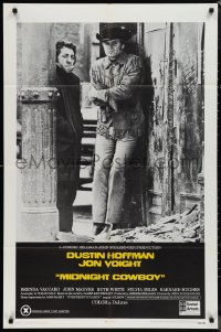 1f1106 MIDNIGHT COWBOY 1sh 1969 Dustin Hoffman, Jon Voight, John Schlesinger classic, x-rated!