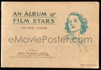 1f0428 ALBUM OF FILM STARS second series English cigarette card album 1934 w/50 cards on 20 pages!