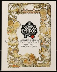 1f0091 BARRY LYNDON 9x11 promo card 1975 Stanley Kubrick romantic war melodrama, Charles Gehm art!