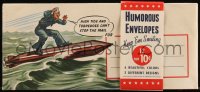 1f0397 HUMOROUS ENVELOPES set of 12 envelopes 1943 great art of military men doing silly things!