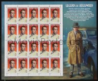 1f0231 HUMPHREY BOGART Legends of Hollywood stamp sheet 1997 contains 20 unused postage stamps!