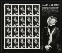 1f0236 KATHARINE HEPBURN Legends of Hollywood stamp sheet 2010 contains 20 unused postage stamps!