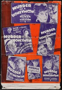 1f1886 MURDER ON A HONEYMOON pressbook back cover 1935 Edna May Oliver & James Gleason, rare!