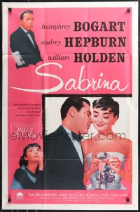 1f0156 SABRINA int'l 1sh R1962 Audrey Hepburn, Humphrey Bogart, William Holden, Wilder, w/ presskit!