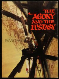 1f1902 AGONY & THE ECSTASY souvenir program book 1965 Charlton Heston & Rex Harrison, Carol Reed!