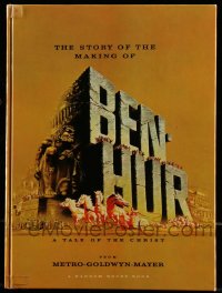 1f1908 BEN-HUR hardcover souvenir program book 1960 Charlton Heston, William Wyler classic epic!